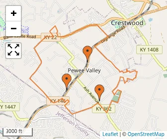 Area schools map